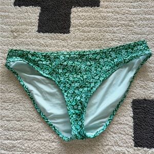 Aerie Teal Floral Swim Bottom